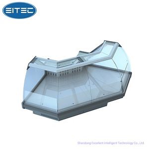 [Hot Item] Glass Door Meat Display Chiller Deli Meat Display Carel Controller Freezer