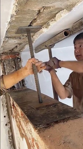 Load bearing wall steel reinforcement process