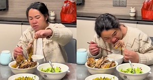 Vợ bầu sắp sinh nhưng nét mặt ngày càng nam tính, nhìn hình ảnh mà ai cũng thương mẹ bầu