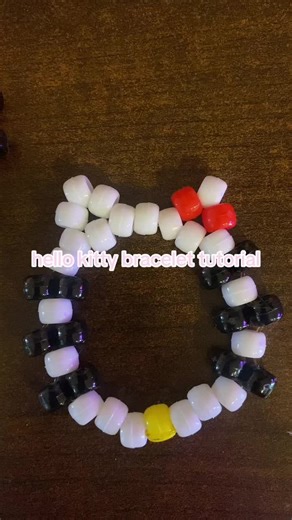 Hello Kitty Kandi Bracelet Tutorial for Beginners