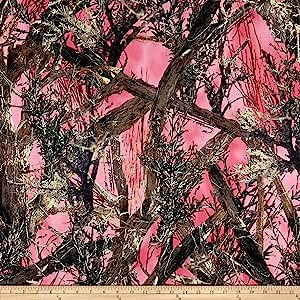 True Timber Microfleece MC2 Pink, Fabric by the Yard