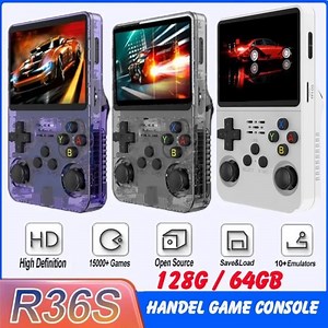 Console de jeu vidéo portable rétro, système Linux, écran IPS 3.5 pouces, lecteur vidéo de poche, jeux,R35s P