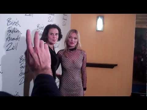 Kate Moss backstage at The British Fashion Awards | Grazia UK