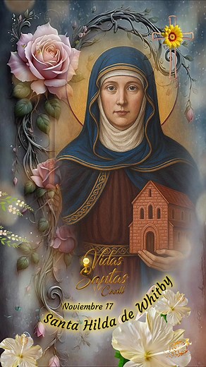 Santa Hilda de Whitby, Abadesa, Noviembre 17, #VidasSantas #Santoral #SantoralDiario #santodeldia #SantaHildadeWhitby | Cecill Navarro