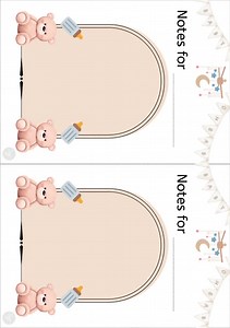 Baby Notes - A4 Printable - Etsy