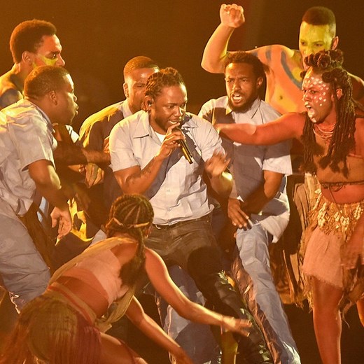 Kendrick Lamar Brings the Heat (Literally) With Politically-Charged Performance at Grammy Awards 2016