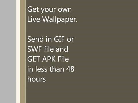 Make Live Wallpaper from SWF or GIF File Easy Way