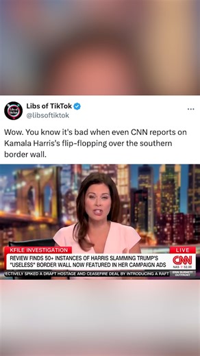 12K views · 570 reactions | Even CNN has to admit the Kamala flip-flop | Libs of Tik Tok | Facebook