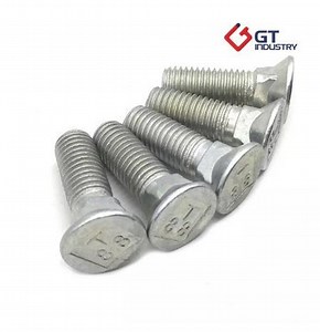 [Hot Item] M8 M6 Plow Bolt Csk Head Carbon Steel Plain Plough Bolt