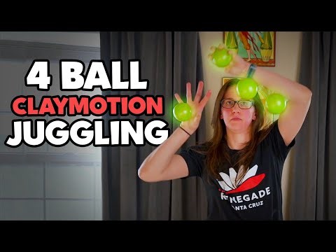 NEW 4 Ball CLAYMOTION JUGGLING Tricks - #everydaymay