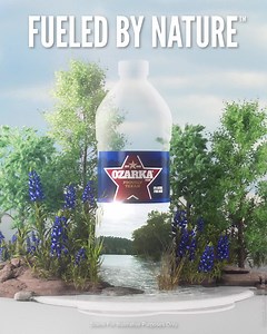 Enjoy a bottle of Ozarka Brand 100% Natural Spring Water. Refreshing everyday moments. #GetFueledByNature from Texas. | Ozarka Texas Spring Water