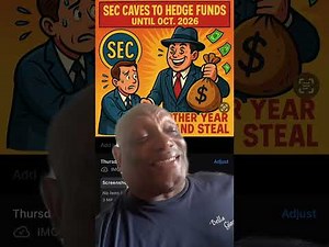 SEC caved to the hedge funds and AMC GME naked shorters They get another 12 months to steal DOJ FBI?