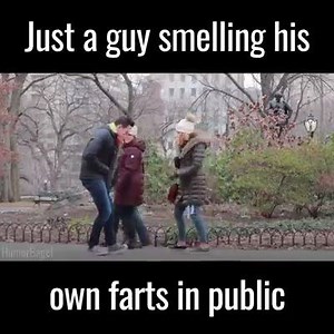 Smelling Your Own Farts In Public Prank | Achraf Sallemi