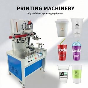 [Hot Item] Customizable Multicolor Semi-Auto Curved Screen Printing Machine for Glass Cup Decoration