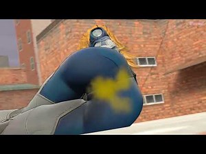 Invisible girl fart animation