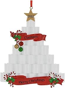 Personalized Toilet Papers Ornament 2025 - Tissue Paper Christmas Ornaments 2025 Clinic Christmas Ornament Bathroom Xmas Tree Decorations Hospital Office Decor Paper Towel Decor
