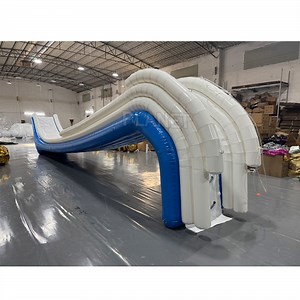 [Hot Item] Large Floating Boat Water PVC Inflatable Sea Yacht Dock Slide for Adult