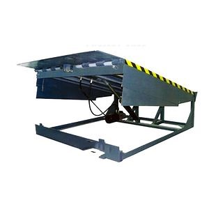 [Hot Item] Industrial Cargo Handling Adjustable Stationary Ramp Container Loading Air Powered Vehicle Dock Leveler Work Platform for Landing
