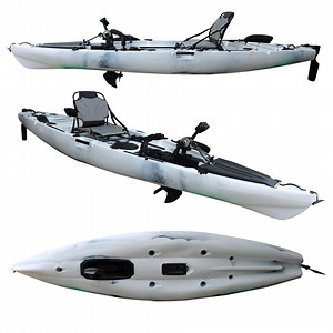 [Hot Item] 2022 Best Sell Two Pedal System Vicking Newly Developed 12FT Hybrid Sea Pedal Drive Fishing Kayak Promotion