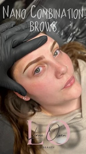 Nano Combination Eyebrow tattoo 😍 Love this natural look, soft and elegant Created by myself #nanocombinationbrows #pmu #eyebrowtattoo #perth #beauty #gingin #tattoo #eyebrowstylist | Lorna Owen Beauty
