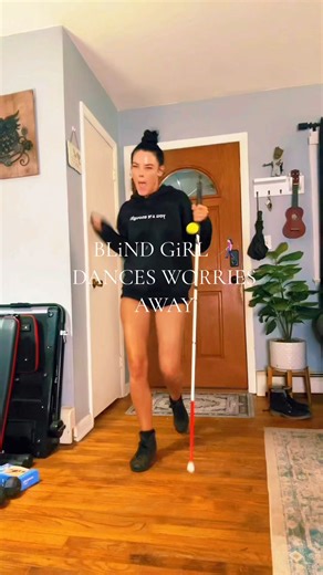 BLiND GiRL 👩🏻‍🦯DANCES WORRIES AWAY #Blind #BlindGirl #BlindDancer #AbilityMom #MomsOfTikTok #BlindMom #fyp | Ability Mom