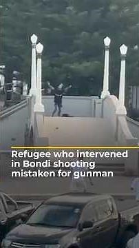 Refugee who intervened in Bondi shooting mistaken for gunman | AJ #shorts