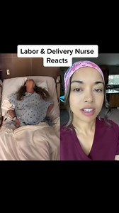 Labor & Delivery Nurse reacts! #reels - - - #nurse #nursing #nurselife #labor #laboranddelivery #laboranddeliverynurse #birth #givingbirth #react #childbirth #newmom | Anna the Nurse