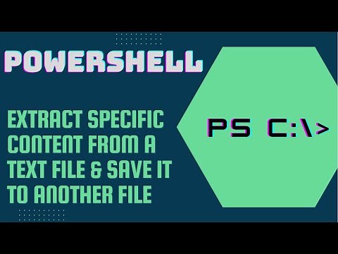 Search, Extract & Save Data from a TXT File using PowerShell