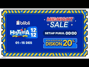 Promo Histeria 12.12, Tengah Malem Belanja Histerissssss!!!!