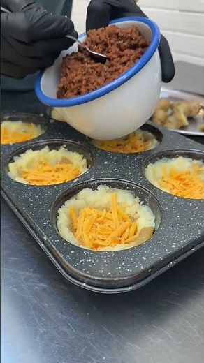 Sombrero Potato Cups 🌮🥔 #shorts