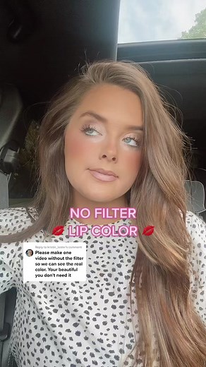 Filter vs. No Filter Lip Color Revealed: Super Shimmery Pink