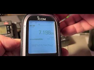 Tuning 40 meters ham band Shortwave with Icom IC R30 on W6LVP magnetic loop antenna