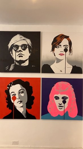 These canvases won’t be on the wall long!! #brandspankingnew #canvas #icon #art #gallery #streetart #graffiti | Pure Evil Gallery | Facebook