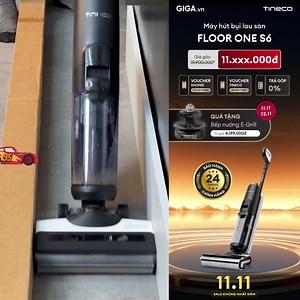 11.11 SIÊU SALE TO NHẤT NĂM TỪ GIAN HÀNG TINECO CHÍNH HÃNG 🔥 Flash sale giảm tới 40% giá chỉ còn 11.xxx.xxx đ 🔥 Shopee voucher giảm tới 3 Triệu 🔥 Quà tặng trị lên đến 4.2 Triệu TRẢI NGHIỆM RẢNH TAY DỌN NHÀ SẠCH BÓNG CHỈ TRONG 1s VỚI MÁY HÚT BỤI LAU NHÀ TINECO FLOOR ONE S6 - Lực hút 12.000 PA - Thiết kế không dây bánh xe tiện di chuyển - Diện tích làm sạch tới 230m2, hoạt độ 35 phút chỉ với 1 lần sạc - Làm việc với 3 chế độ: Lau / Hút hoặc kết hợp Lau Hút - Cảm biến iLoop giúp phát hiện bụi bẩ