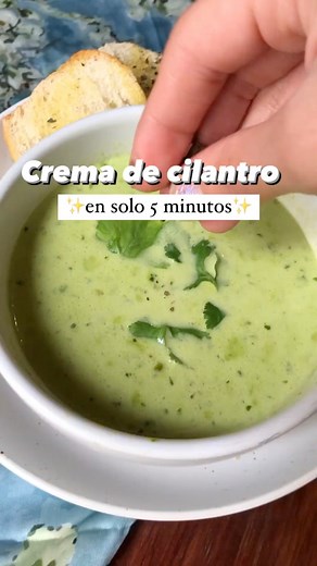 CREMA DE CILANTRO EN 5 MINUTOS!🤤🤤🤤 | Andrea Aldana