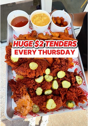 $2 Giant Tender Deal Every Thursday at The Red Chickz in Houston, TX