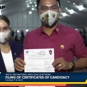 🇵🇭 LATEST: Retired boxer and Senator Manny Pacquiao files his certificate of candidacy for president of the Philippines. He is tapping former Manila mayor Lito Atienza as running mate. #Halalan2022 https://trib.al/xiN5uGM | Bloomberg Originals