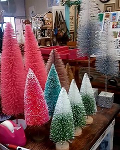 More trees on consignment! What a variety we've received from our consignors. Do you decorate with a variety of colors or only one theme? | Mrs. Pinkadot