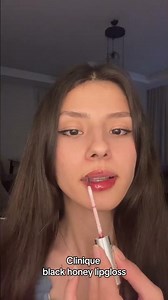 Black honeyy #clinique #lipgloss #lipglossroutine #makeup @Clinique