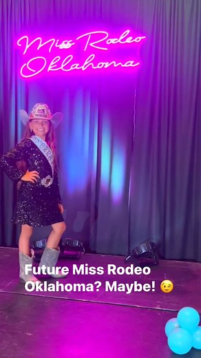 Future Miss Rodeo Oklahoma? Maybe! 😉 Oklahoma Rodeo Pageants Council Inc. Miss Rodeo Oklahoma CRRA Rodeo Woodward Elks Rodeo #letsgogirls #rodeoqueen #rodeoroyalty #rodeoprincess #cowgirl | Kyndal Bogan