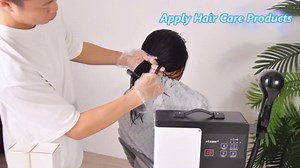 Nano Hair Steamer with Digital Display - 5 Adjustable Mist Levels and 60min Timer, Hair Coloring Hair Perm Dyeing Scalp Hairdressing Care Sprayer for Deep Conditioning