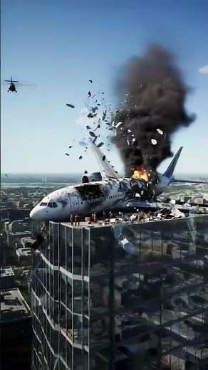 Passenger Plane Slams Into Skyscraper #aviation #crash #boeing787 #airindia #ahmedabad