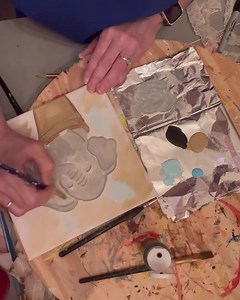 An elephant spraying water | Hummingbird paintery