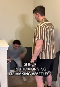 And in the morning.. I’m making waffles #shrek #dreamworks #impressions #funnyacting #fyp