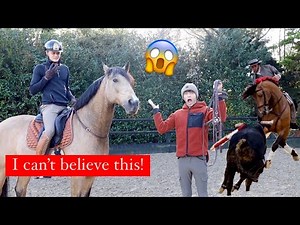 Riding my ex bullfighting horse without a bridle!