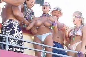 Crazy Hot Bitches Strip For The Crowd