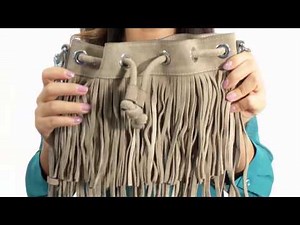 Rebecca Minkoff Fringe Mini Fiona Bucket SKU:8603736