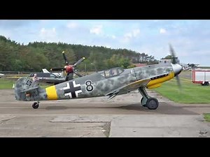 Messerschmitt Bf109 G6 Lowpasses wit Daimler Benz V12 Engine