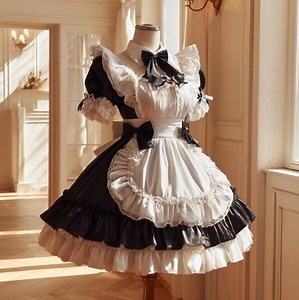 French Sweet Lockable Lolita Maid Cosplay Dress Elegant Women Outfit With Apron for Party - Etsy