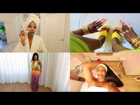 Self Care Vlog | Skincare Routine, Birthday Try On Haul, Wax, Lashes, Hair + Nails (Full Reset)